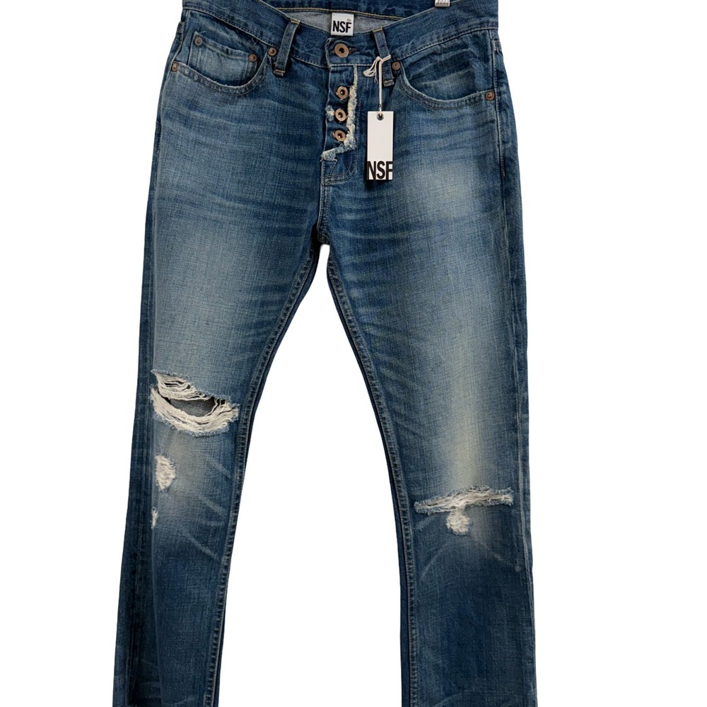 NSF Blue Slim Distressed Jeans